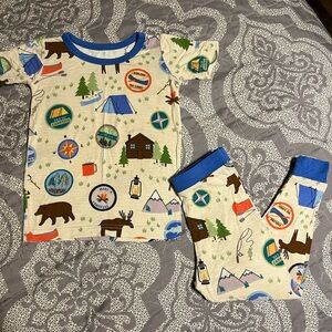 12/18 Little Sleepies Short Sleeve Great Outdoors set